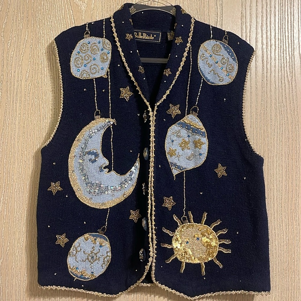 Vintage BellePointe Celestial Christmas Vest